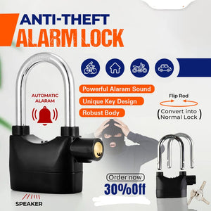 Heavy Duty Anti-Theft Siren Alarm Lock